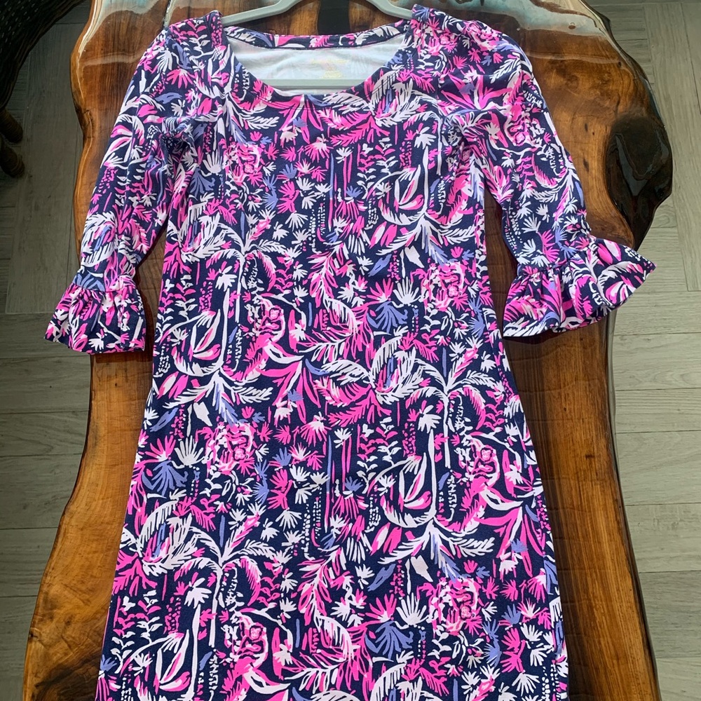 Lily Pulitzer xxs Dress bell sleeve Monkey Jungle